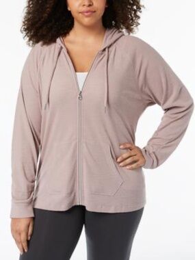 CALVIN KLEIN $69 Womens New  Pink Zip up Jacket 3X Plus